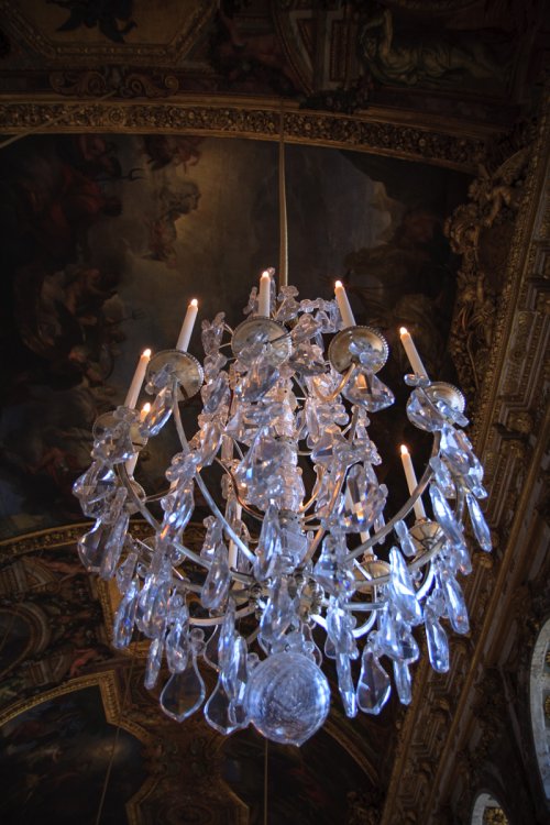 A chandelier at Versailles